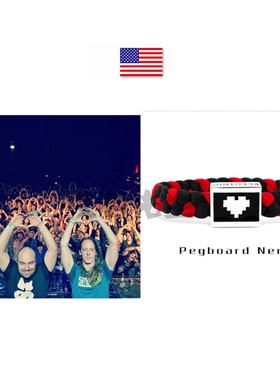 现货丨美国官网ElectricFamily电音手链DJ  Pegboard Nerds合作款