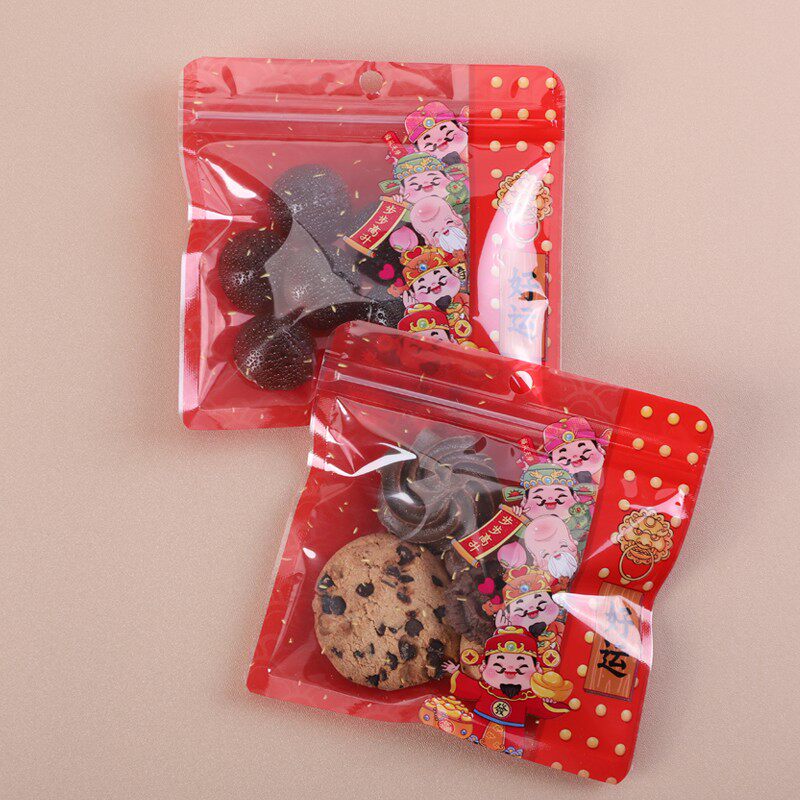 每焙好运按压礼品饼干糖果包装袋图片