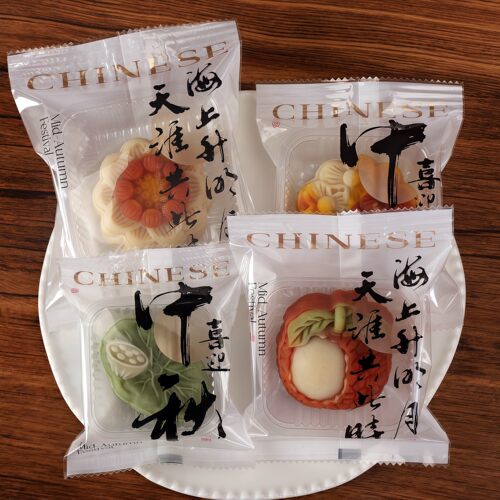 小清新国风手工月饼蛋黄酥包装袋
