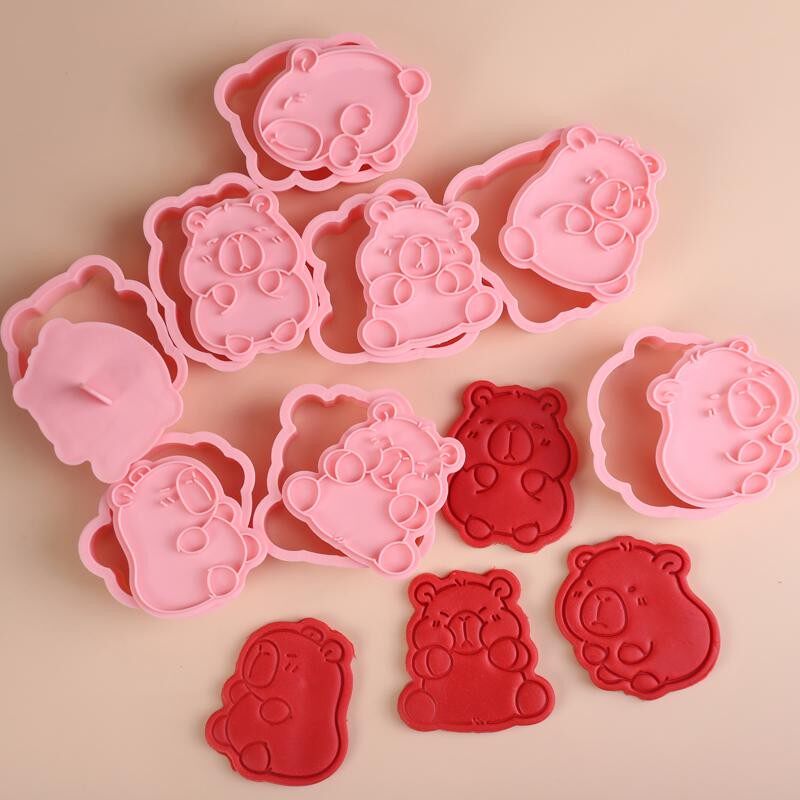 卡皮巴拉水豚DIY手工食品饼干模具黄油糖霜面点翻糖印花切模套装