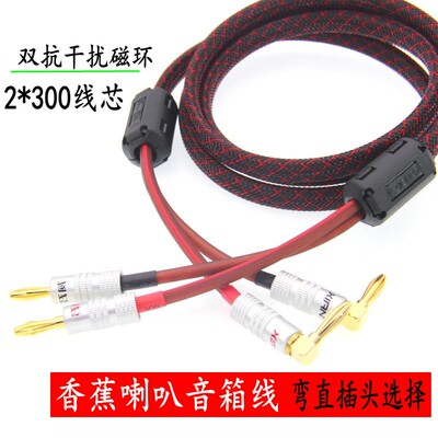 惠威主副音响香蕉线功放喇叭线铜