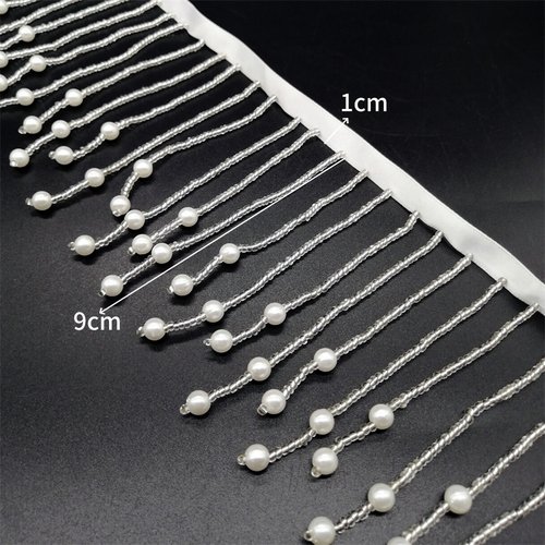 精美婚服吊坠饰品钉珠水晶珍珠流苏织带花边吊窗帘 婚纱服diy辅料