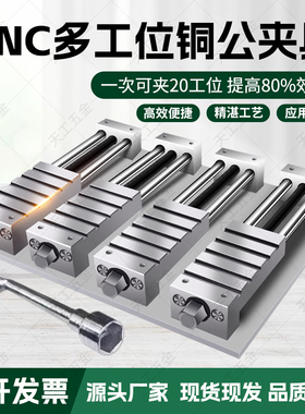 电脑锣cnc铜公夹具高精密台虎钳加工中心工装模具多工位平口钳