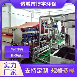 博宇水果汁生产线厂家 工业级果汁机榨汁设备 葡萄汁压榨生产线