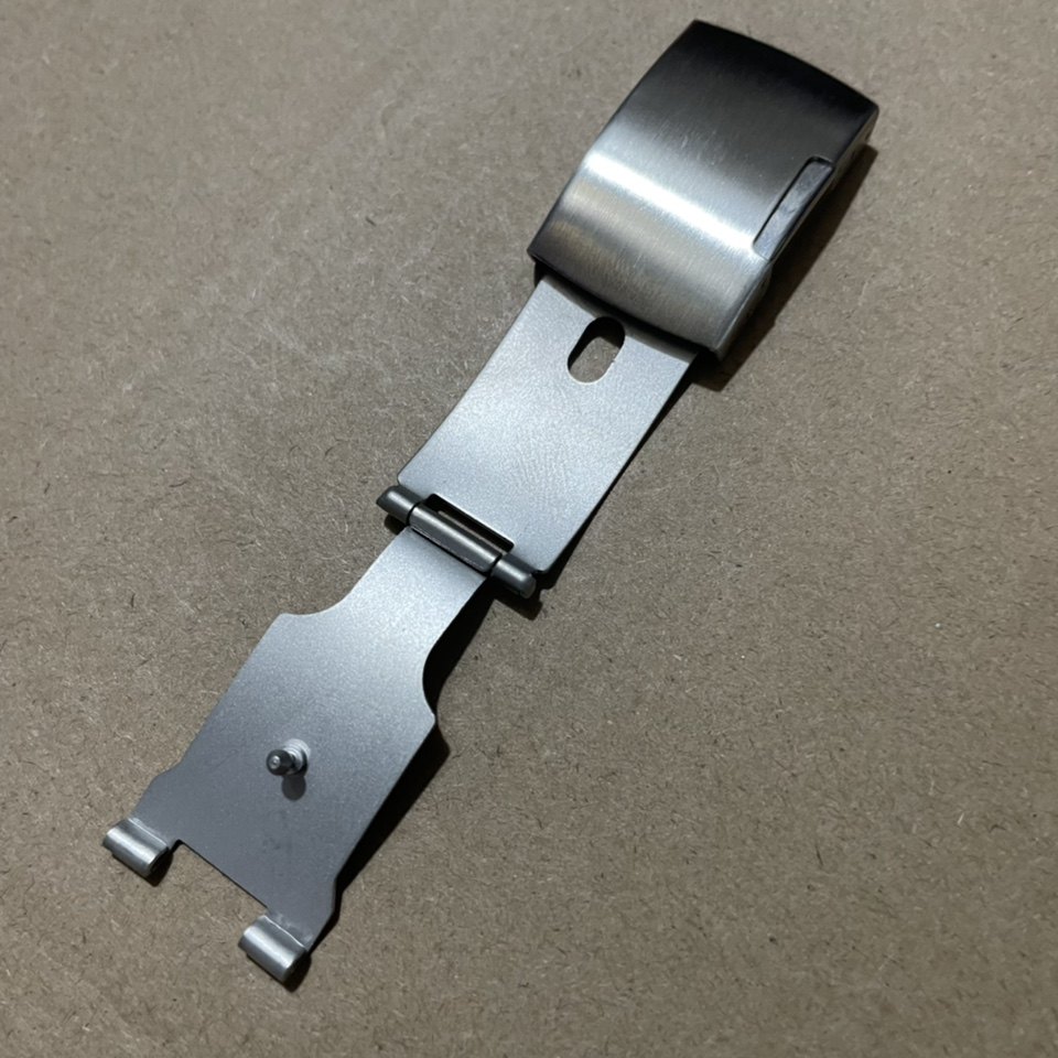 手表配件 男女钢表带连接扣表扣 不锈钢单边按扣折叠扣