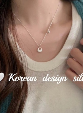 韩国复古福袋S925纯银项链轻奢小众高端级设计感气质名媛锁骨颈链