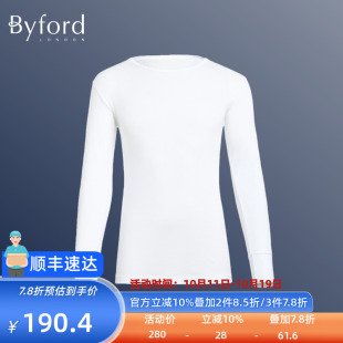 百富圆筒织男士 舒适MW39004 纯棉长袖 休闲t恤长袖 打底衫 Byford