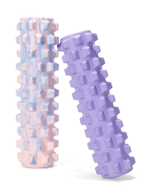 高硬度EVA实心泡沫轴肌肉放松按摩滚轴轮瘦腿神器瑜伽狼牙柱