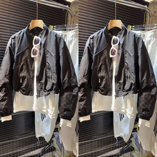 欧货洋气立领兜拉链短外套2026秋季新款棒球服百搭休闲夹克开衫女