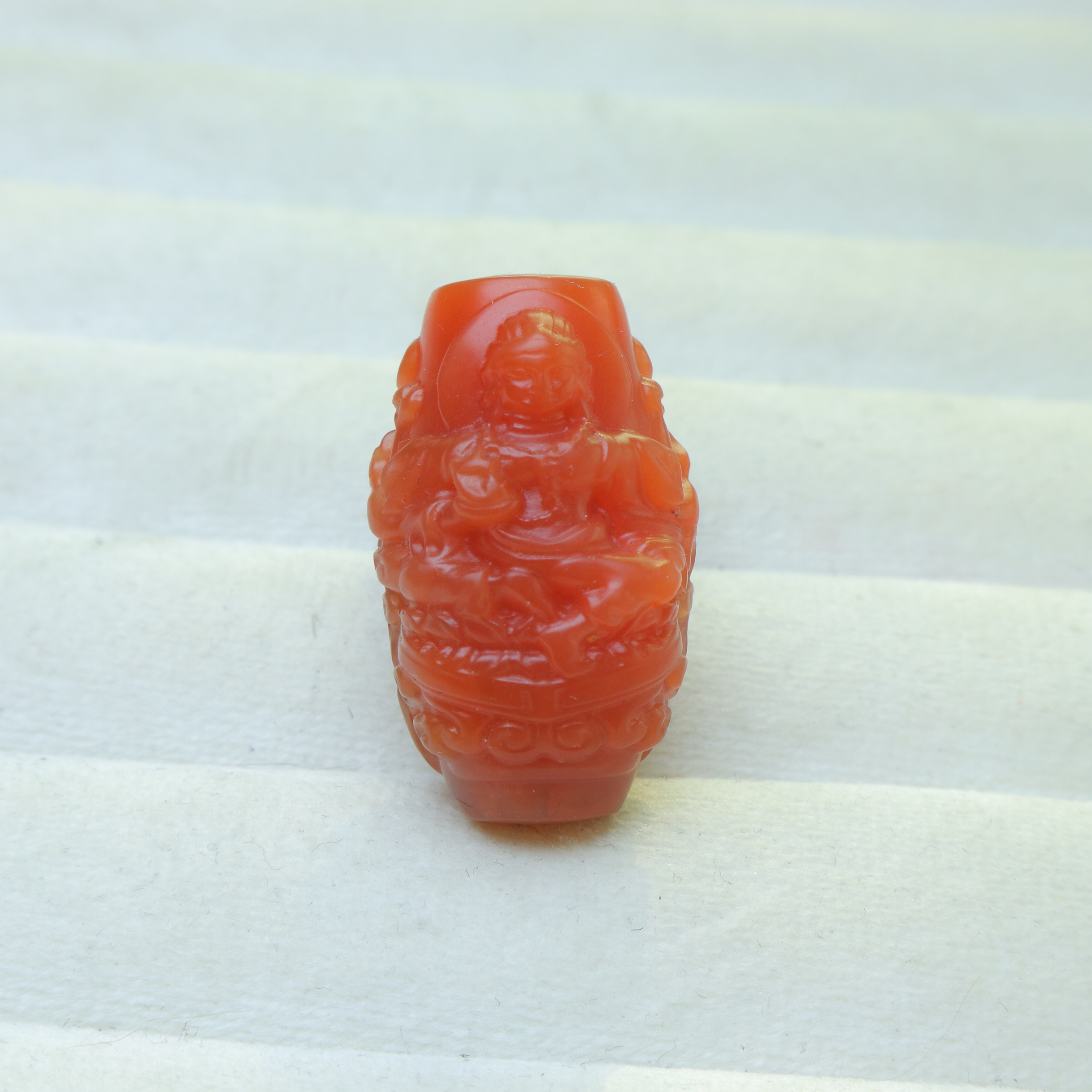 凉山盐源玛瑙桶珠吊坠男女挂件项链送男朋友礼物新款轻奢