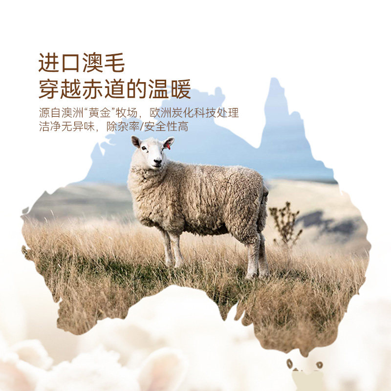 WOOL QUILTS ARE MORE POPULAR IN AUTUMN AND WINTER FESTIVE SHEEP AND SHEEP NEW ZEALAND WOOL QUILT CORE SELECTED THICKENED WINTER QUILT BEDDING