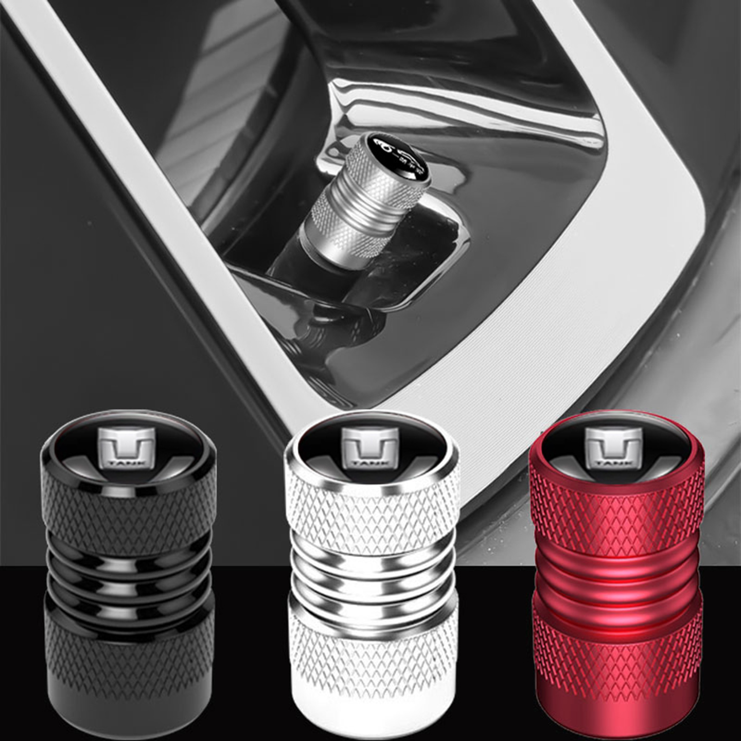 适用坦克300气门嘴帽保护盖改装铝合金轮胎气门芯加长防护罩装饰