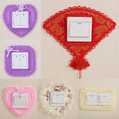 开关贴墙贴保护套布艺创意插座