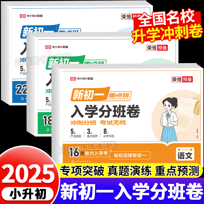 2025新版小升初新初一入学分班卷
