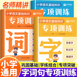 2025学而思字词句专项训练一二三四五六年级语文基础知识大全小学重难考点全覆盖全国通用小学生识字用词造句专项强化训练教辅书