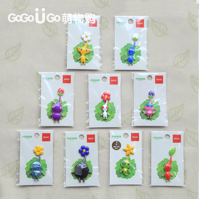 现货日本任天堂皮克敏金属徽章