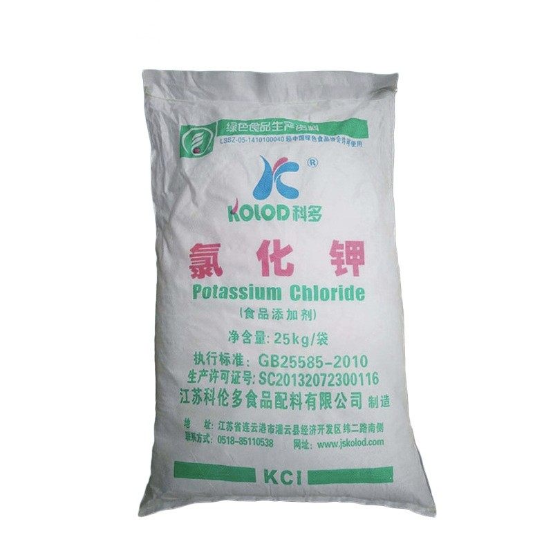 氯化钾食品级科伦多牌营养强化剂凝胶剂代盐剂25公斤包邮鱼虾补钾