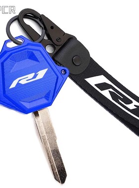 MOWOK适用摩托车 雅马哈YZFR1 10-23年改装铝合金钥匙壳钥匙绳扣