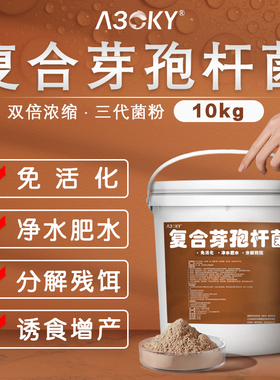 复合枯草芽孢杆菌原粉em菌原种降解氨氮亚盐调水肥水产养殖益生菌