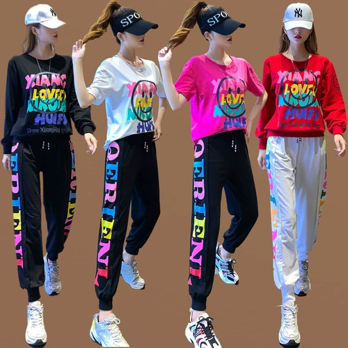 Plaza Dance Clothing New Set Suite Liping Liping Ghost Husce Dance Group Fitnes