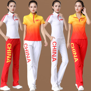 鬼步舞服装运动套装团体健身操广场舞爱国七一演出表演服跳舞衣服