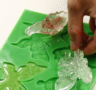 硅胶糖艺水浪模具 翻糖模具 糖艺工具 糖艺不粘垫 蝴蝶大号