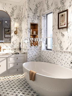 北欧风灰色马赛克陶瓷纯色侘寂六角瓷砖厨房卫生间浴室防滑地墙砖