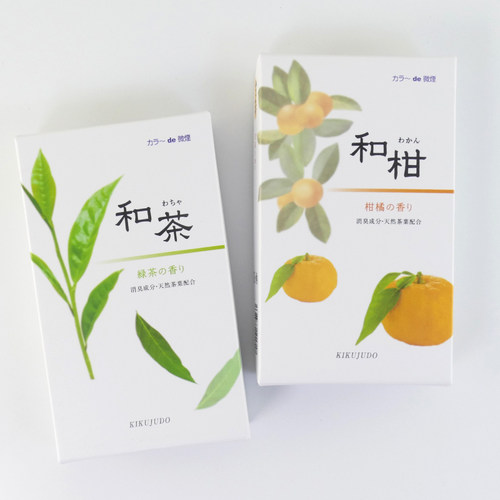 日本菊寿堂柑橘绿茶天然线香