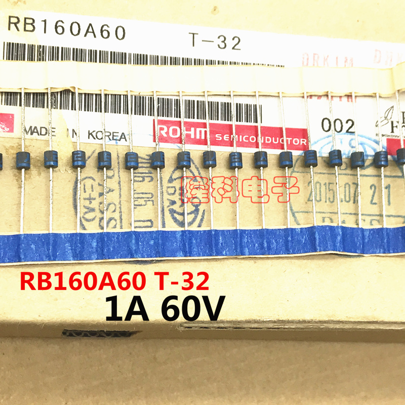 RB160A60T-32进口罗姆原装RB160A60 1A 60V肖特基R-1全新SBD ZK