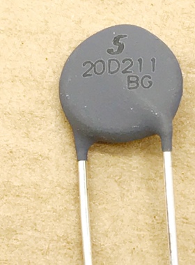 20D2-11 20R热敏电阻20D211 BB BG S标 NTC20欧2A 11mm灰色