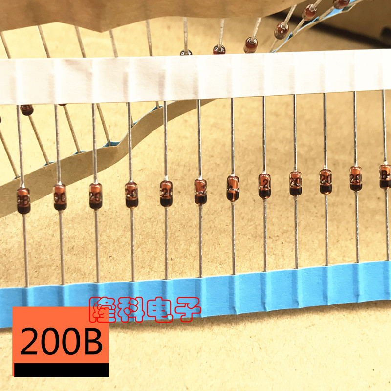 稳压二极管200B 玻璃稳压管200V DO-35 1/2W 原装进口插件 日电