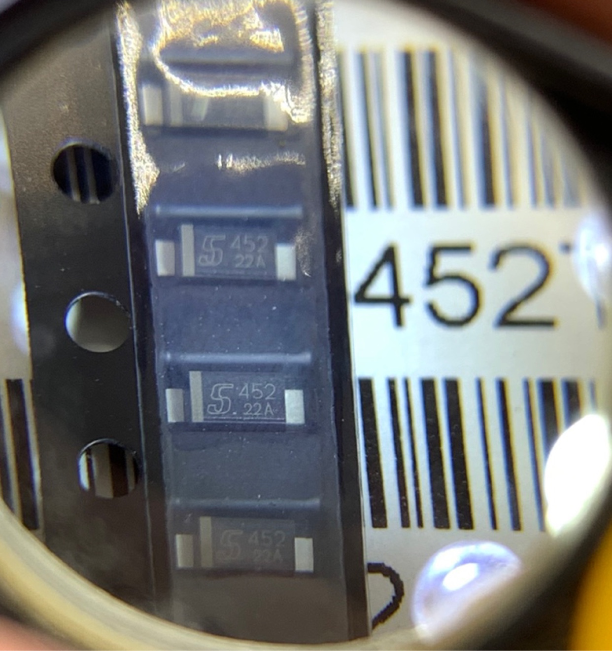 贴片S-452T恒流二极管4.5mA进口SEMITEC SOD123 1206封装E452限流