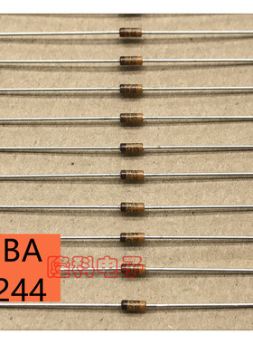 BA244检波二极管VHF UHF黄色籽S标 变容C-Di BAZ44 SBA 直插DO-35