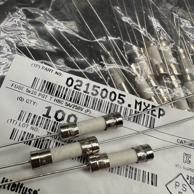 0215005.MXEP 5x20mm 5A 250V T5AH250Vp陶瓷保险丝管直插LF LE.