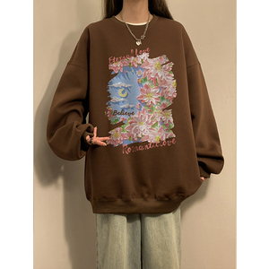 A331-WY401-特P35华棉品质直播供货中性风印花卫衣加绒+5图片