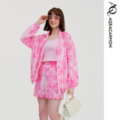 春夏新款 女士时尚 百搭连帽短裤 雅格上美 休闲防晒套装 A25CF33J25