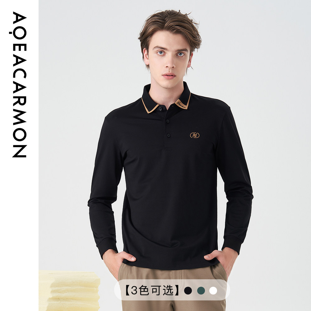 AQEACARMON秋季长袖POLO衫