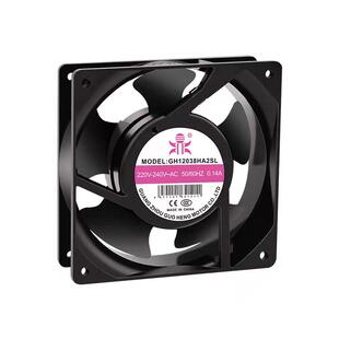 全塑胶 轴流风机 GH12038HA2SL 电焊机散热 12CM 220V 排气扇