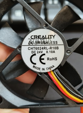 全新CREALITY 6010 24V 0.10A 6CM/厘米3线CHT6024RL-R10B风扇