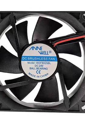 全新ANNEWELL WDF8025BL 8cm 8025 DC12V 24V 机箱变频器散热风扇