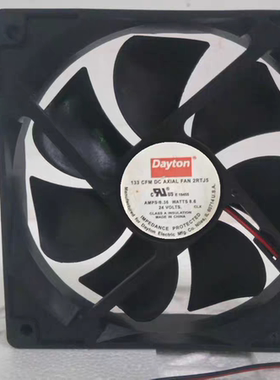 Dayton 133CFM 2RTJ5 24V 0.36A 8.6W 12CM 12025 散热风扇