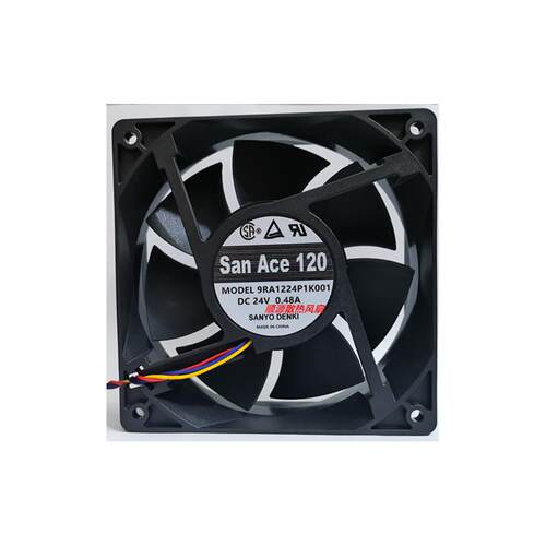 全新 SANYO 9RA1224P1K001 12038 DC24V 0.48A四线散热风扇