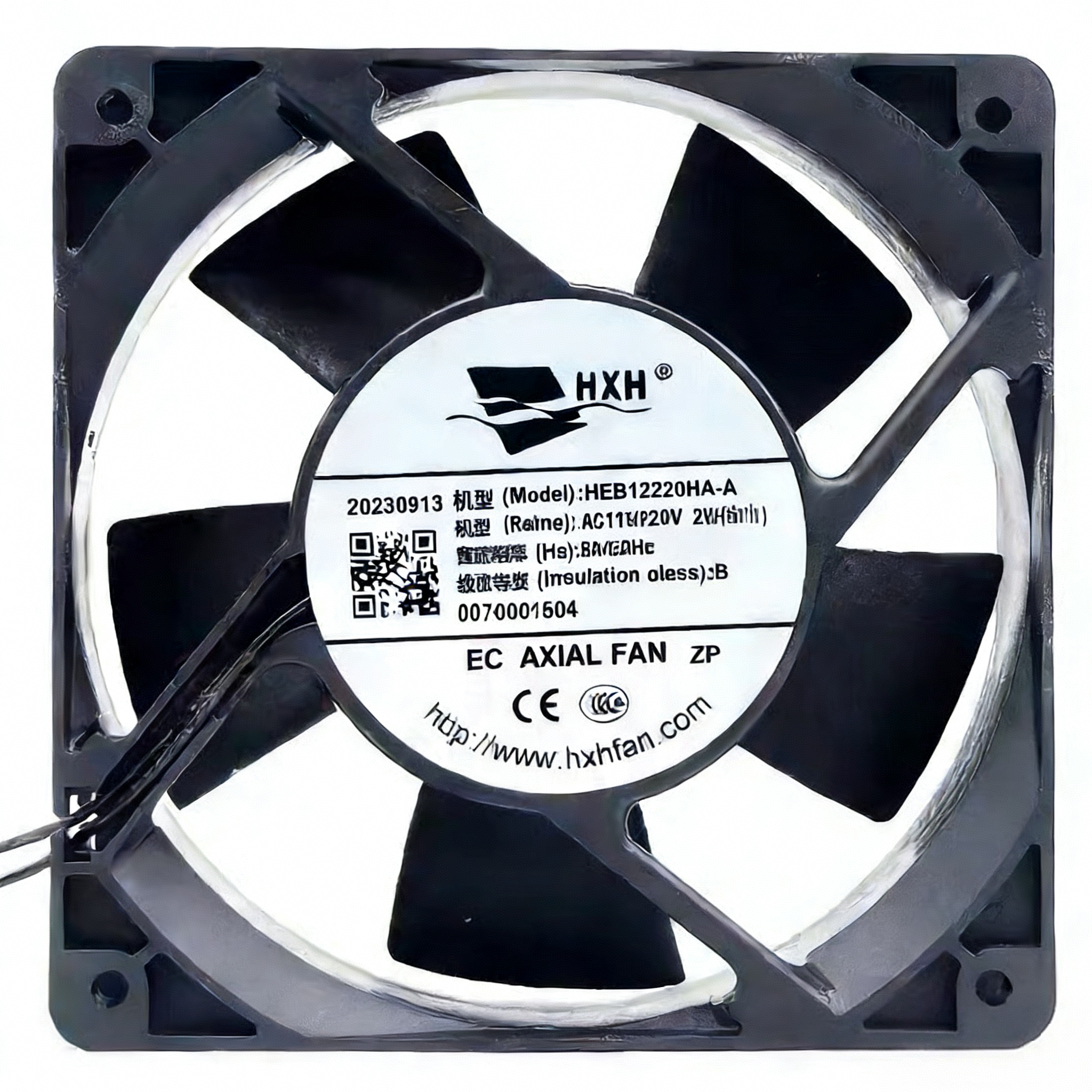 HXH EC AXIAL FAN AC115/220V 2W HEB12220HA-A 12厘米CM散热风扇