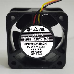 全新 San Ace 40 109P0424H624 24V 0.08A 4厘米 4020 变频器风扇