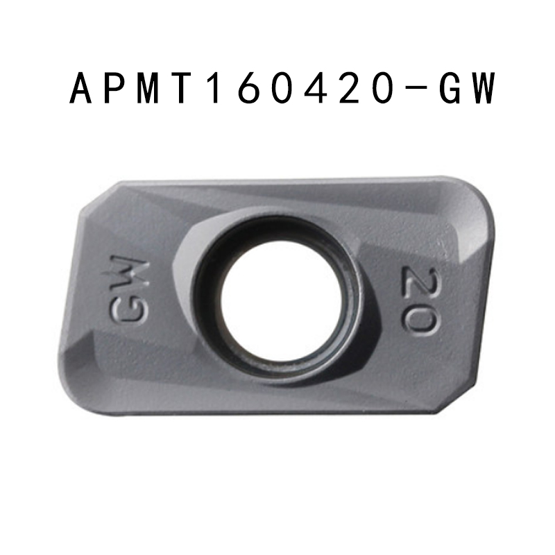 数控铣刀片 大R角方肩铣刀粒 APMT160420PDER-GW R角2.0通用材质