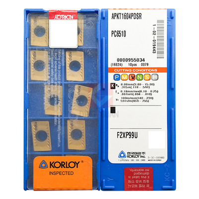 正品 韩国克洛伊 数控刀片 数控刀粒 APKT1604PDSR PC6510