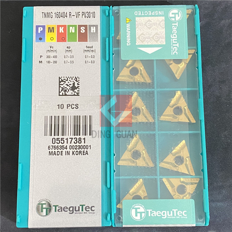正品 韩国特固克 Taegutec 数控刀片 TNMG160404R-VF PV3010