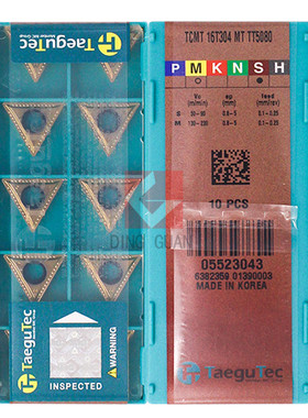 正品 韩国特固克 Taegutec 数控刀片 TCMT16T304 MT TT5080