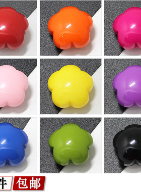 树脂纽扣 红色玫瑰花梅花高脚扣黑色衬衫开衫毛衣大衣外套手缝扣