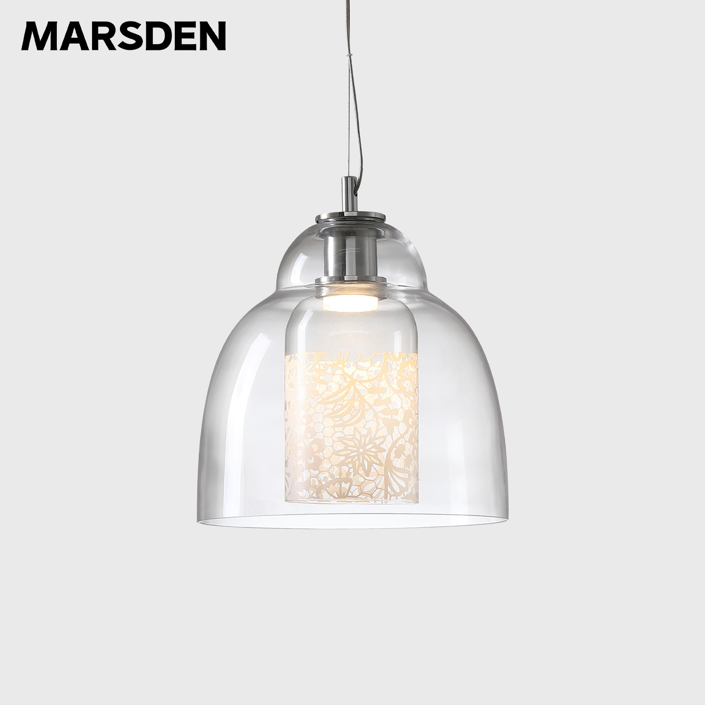 马斯登餐厅吊灯现代简约玻璃饭厅